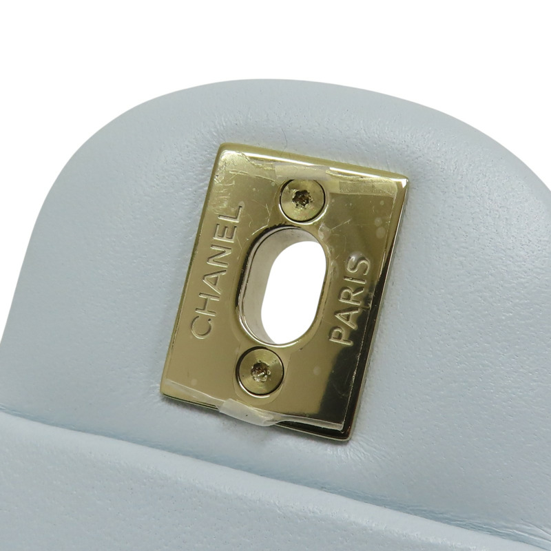 藍色 羊皮 Mini Matelasse 肩背包 A69900-15