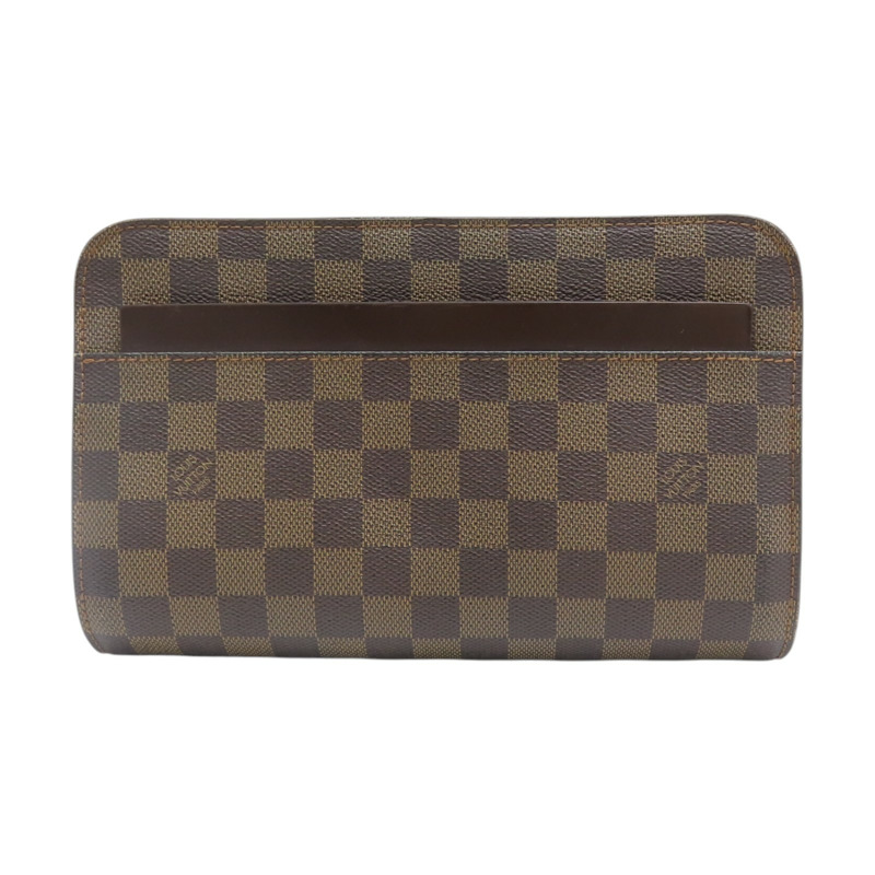 棕色 棋盤格 帆布 Pochette Saint Louis 手拿包 N51993-0