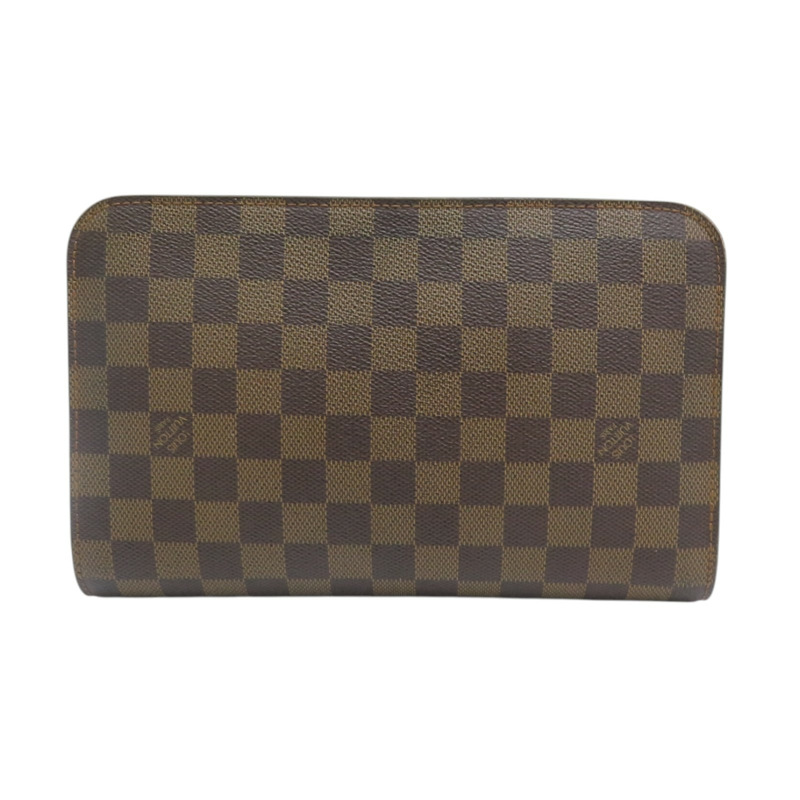 棕色 棋盤格 帆布 Pochette Saint Louis 手拿包 N51993-1