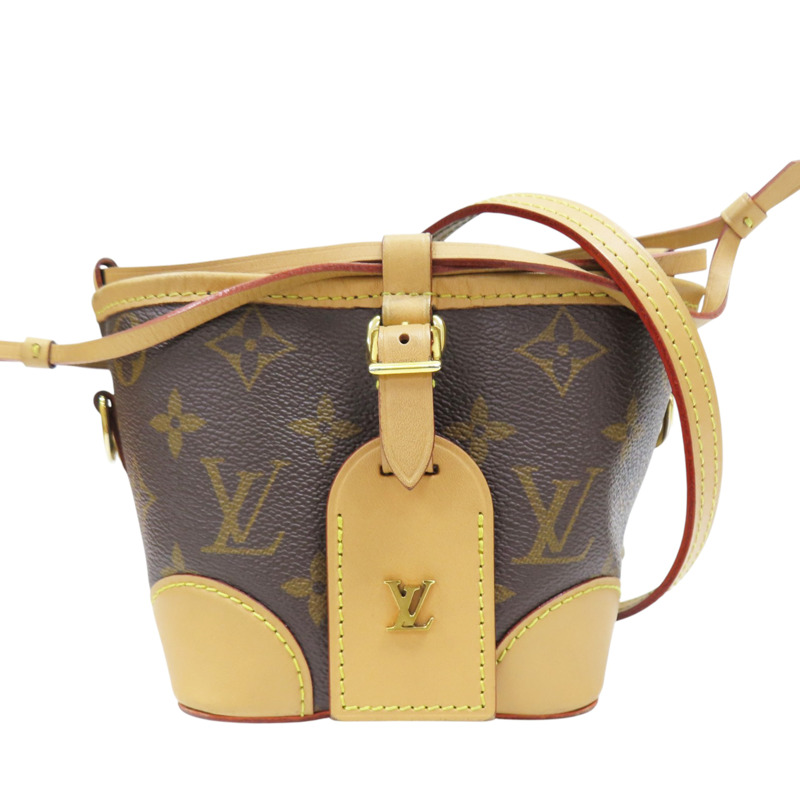 棕色 原花 帆布 Noe Purse 肩背包 M57099-0