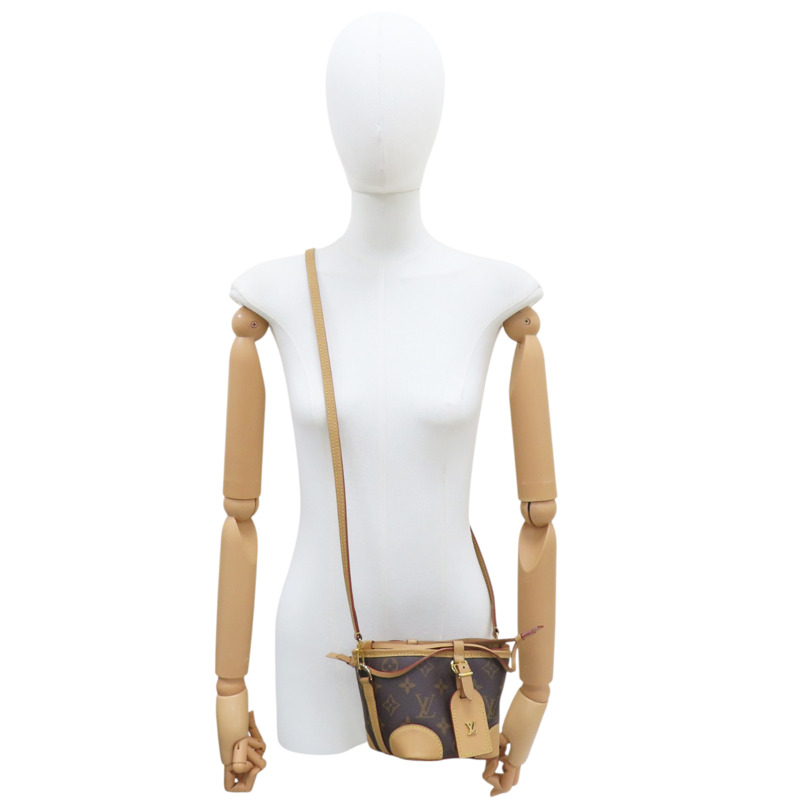 棕色 原花 帆布 Noe Purse 肩背包 M57099-6