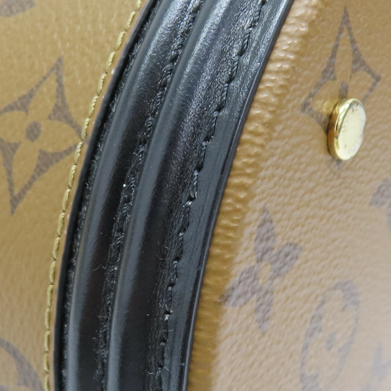 棕色 原花帆布 Cannes 圓筒包 兩用包 M43986-11