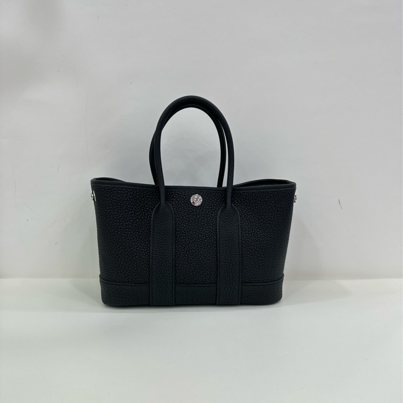Hermes Mini Garden Party 黑銀 W刻 全新全套 25年3月原購證-1