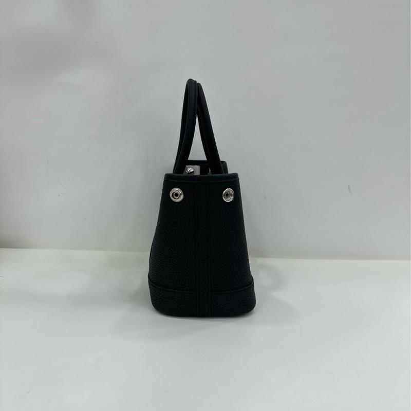 Hermes Mini Garden Party 黑銀 W刻 全新全套 25年3月原購證-4