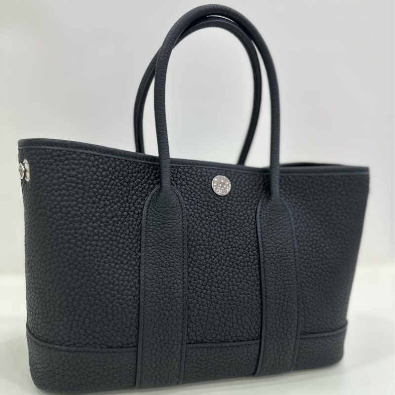 Hermes Mini Garden Party 黑銀 W刻 全新全套 25年3月原購證-8