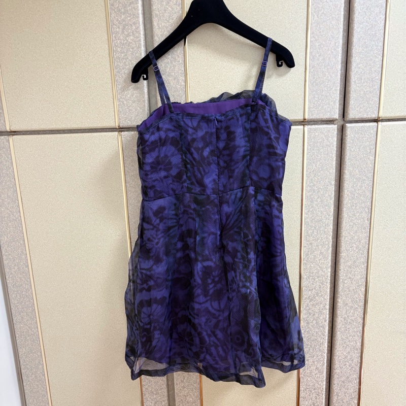49）Donna Hsu正品紫色烏干紗質感洋裝 7號 全新含吊牌原價12800-1