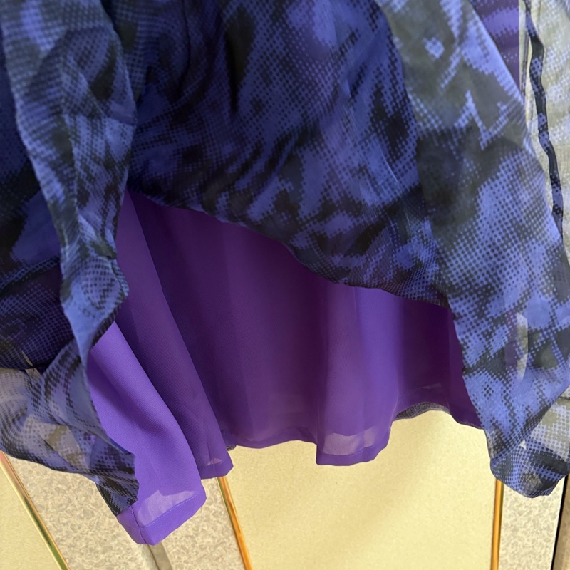 49）Donna Hsu正品紫色烏干紗質感洋裝 7號 全新含吊牌原價12800-5