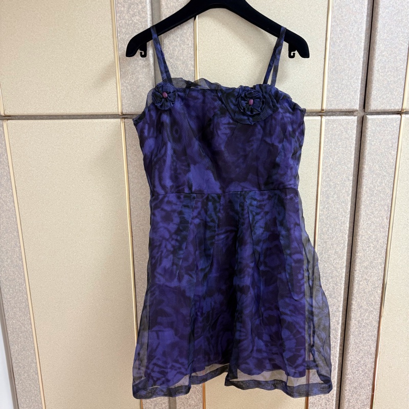 49）Donna Hsu正品紫色烏干紗質感洋裝 7號 全新含吊牌原價12800-8