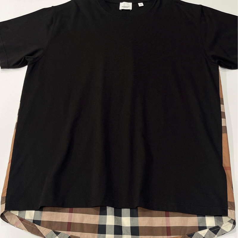 Burberry 倫敦 經典格紋拼接長版上衣-5