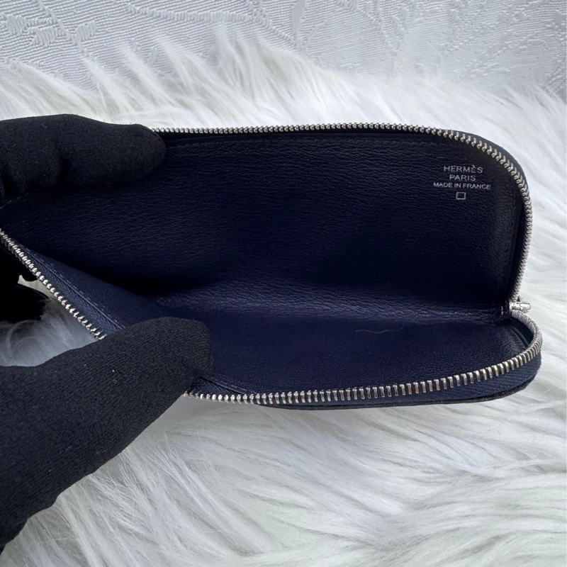 Hermes Matt Alligator Azap Wallet blue marine-9
