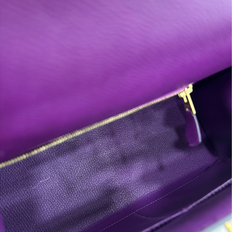 愛馬仕Hermes kelly 28 P9海葵紫 金扣 epsom皮 D刻 99新-6