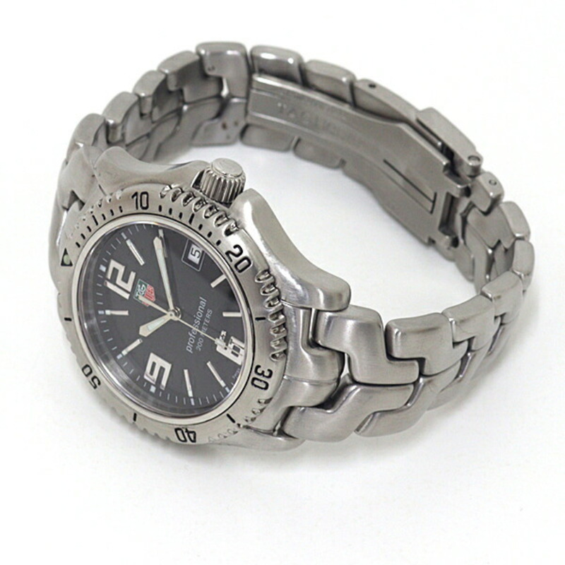 泰格豪雅 (TAG Heuer) 男士專業腕錶 WT1110 黑色錶盤石英錶-1