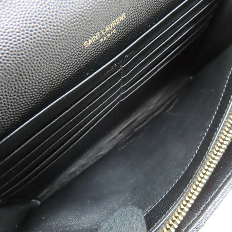 黑色牛皮 Monogram 肩背包 377828-4