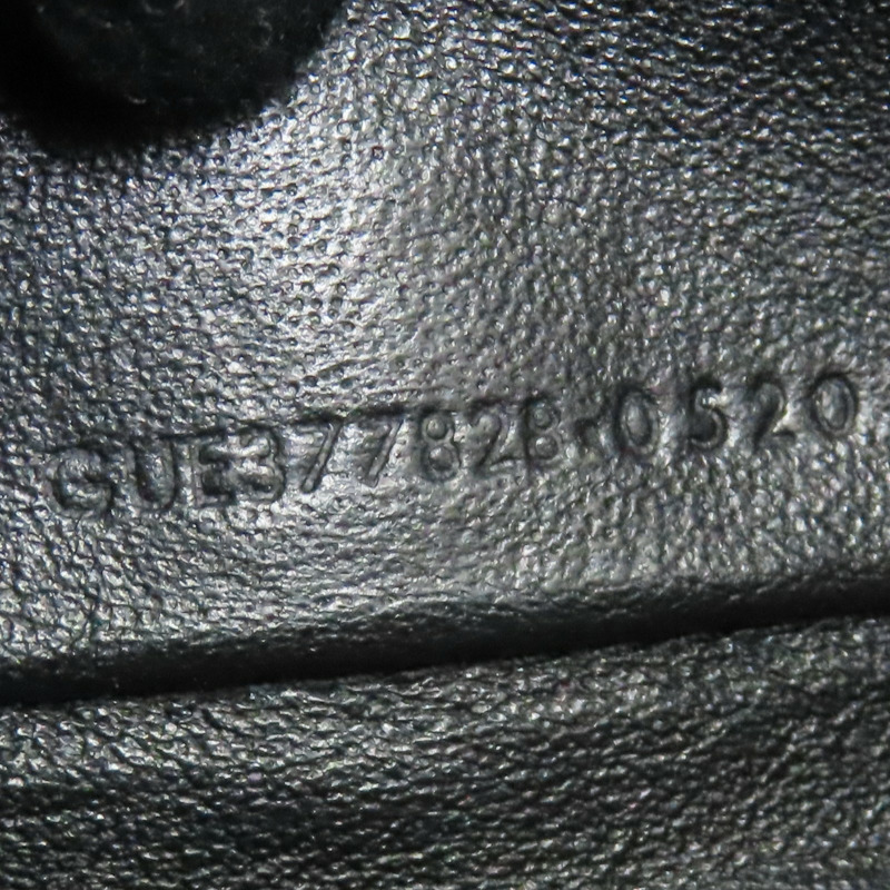 黑色牛皮 Monogram 肩背包 377828-10