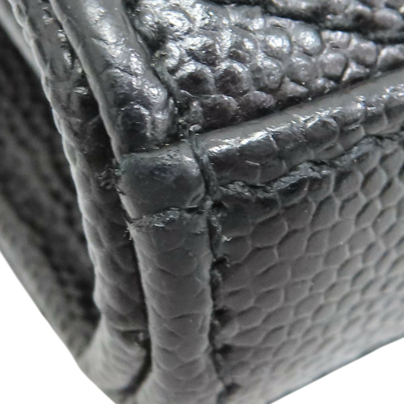 黑色牛皮 Monogram 肩背包 377828-13