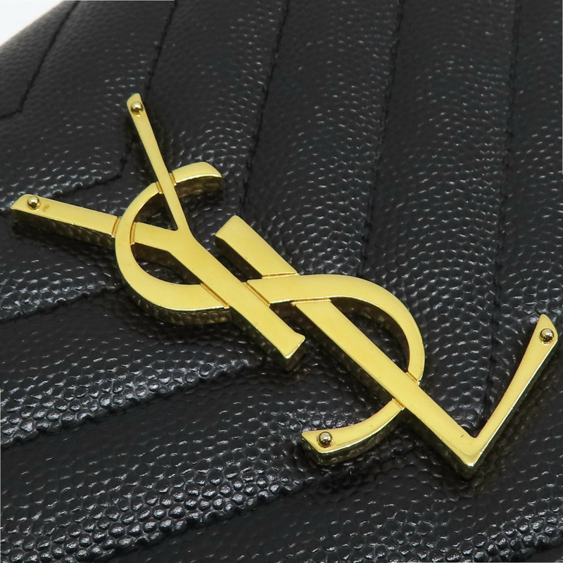 黑色牛皮 Monogram 肩背包 377828-16