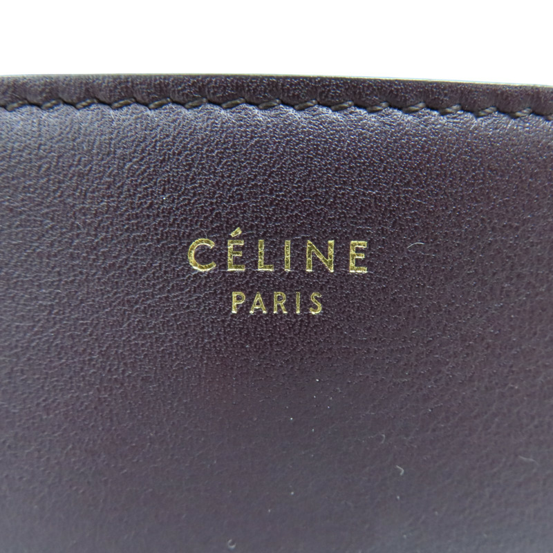 深紫/粉膚色 牛皮 Frame 肩背包-5