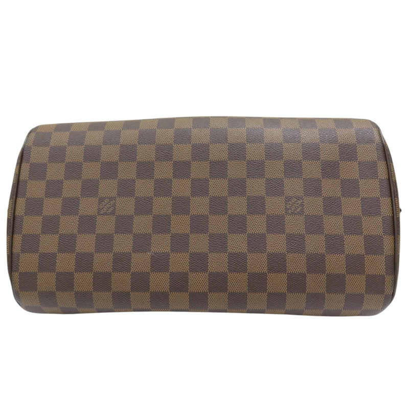 棕色 PVC塗層帆布 棋盤格 RIBERA MM 手提包 (霉味) N41434-3