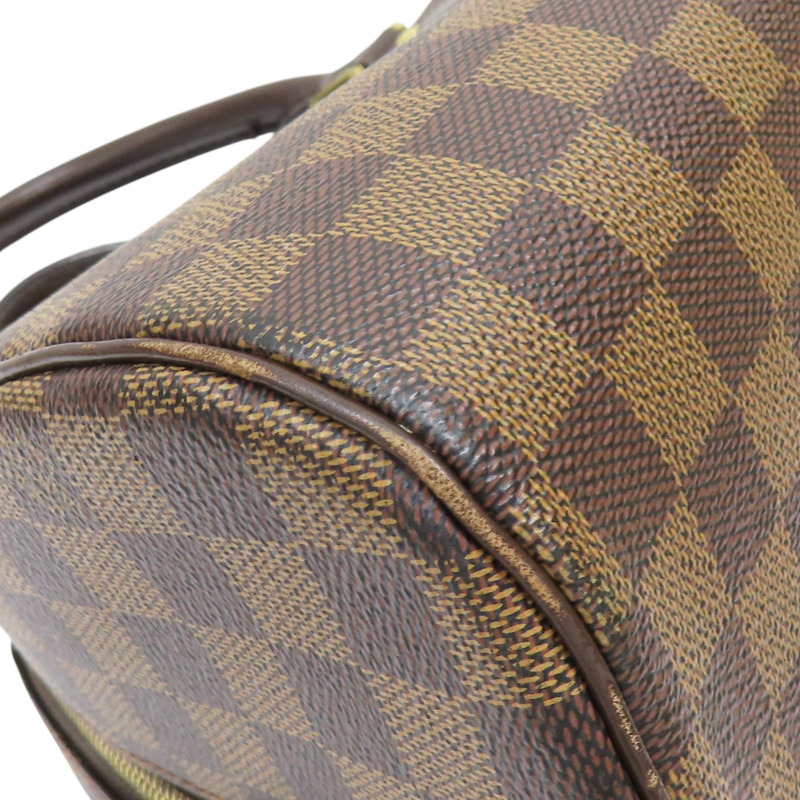 棕色 PVC塗層帆布 棋盤格 RIBERA MM 手提包 (霉味) N41434-9