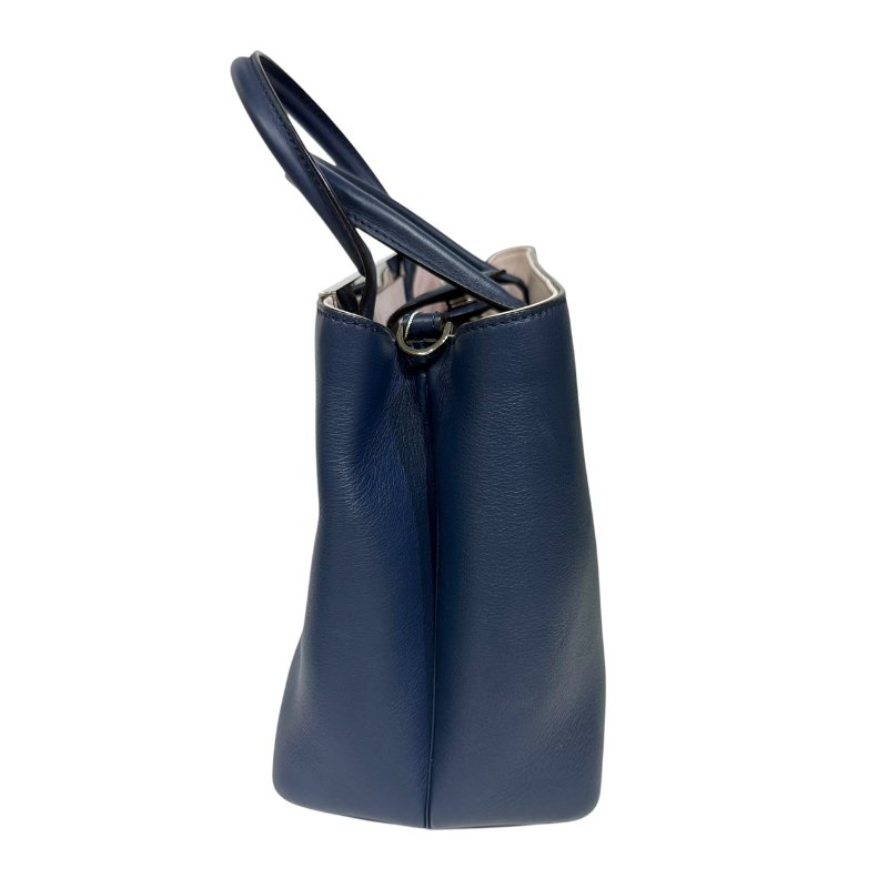 【美收精品】FENDI 藍色皮革手提包 3-877-2