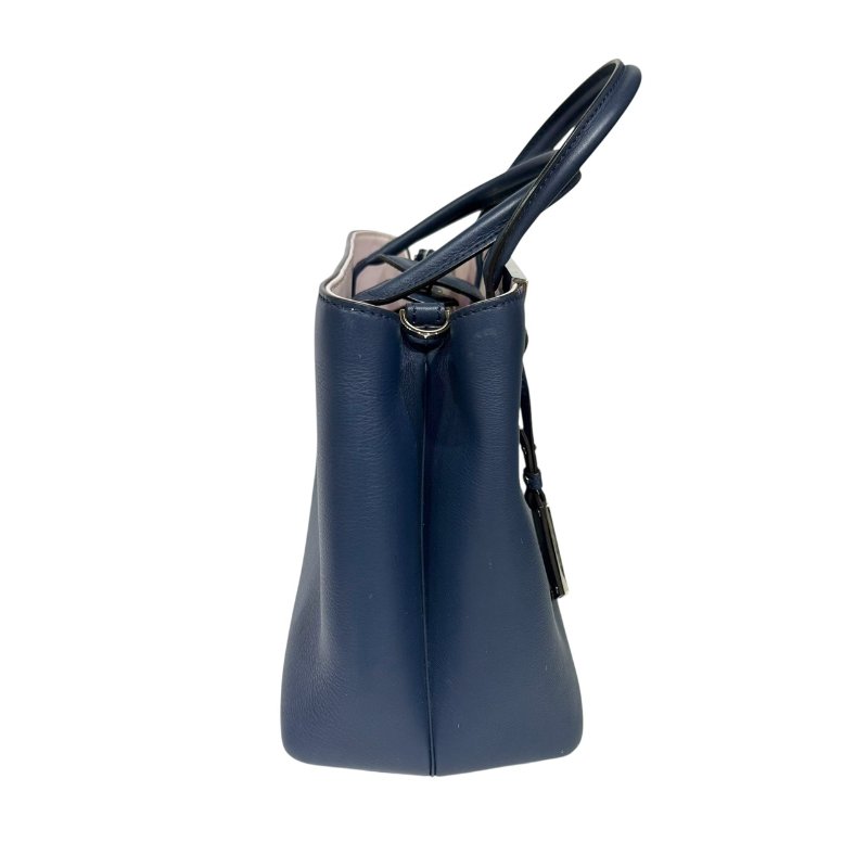 【美收精品】FENDI 藍色皮革手提包 3-877-3