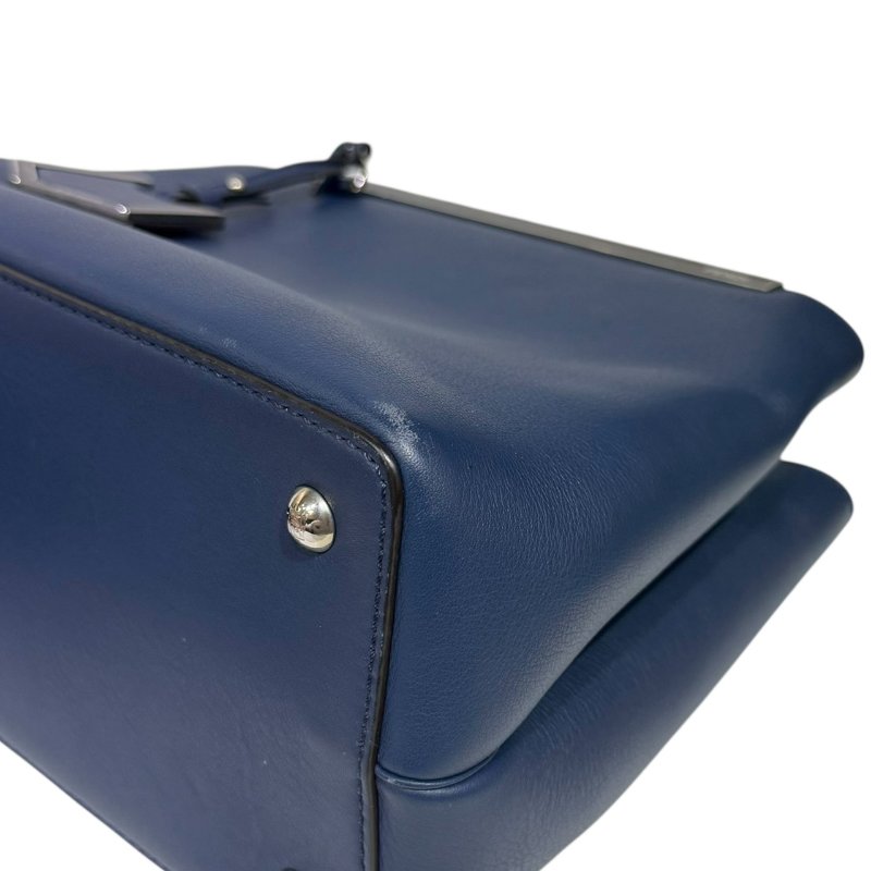 【美收精品】FENDI 藍色皮革手提包 3-877-5