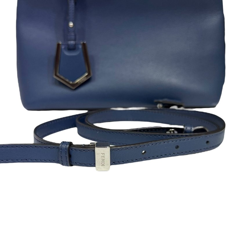 【美收精品】FENDI 藍色皮革手提包 3-877-11