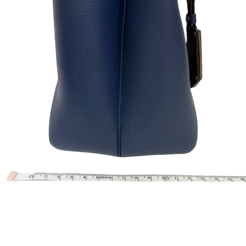 【美收精品】FENDI 藍色皮革手提包 3-877-17