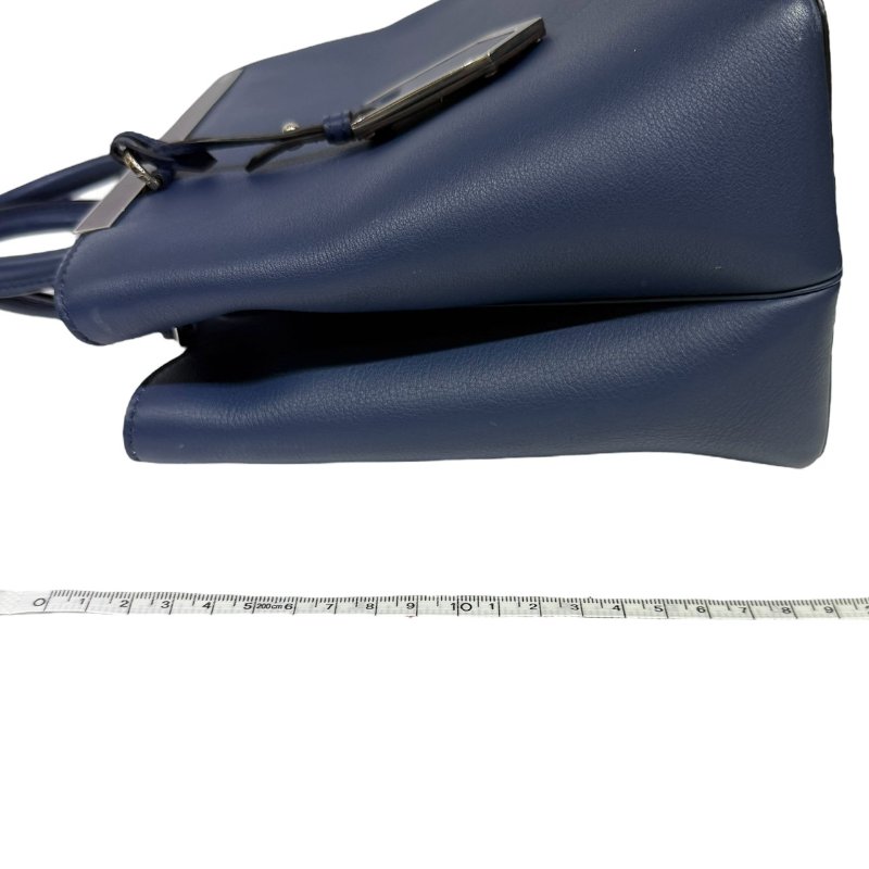 【美收精品】FENDI 藍色皮革手提包 3-877-18