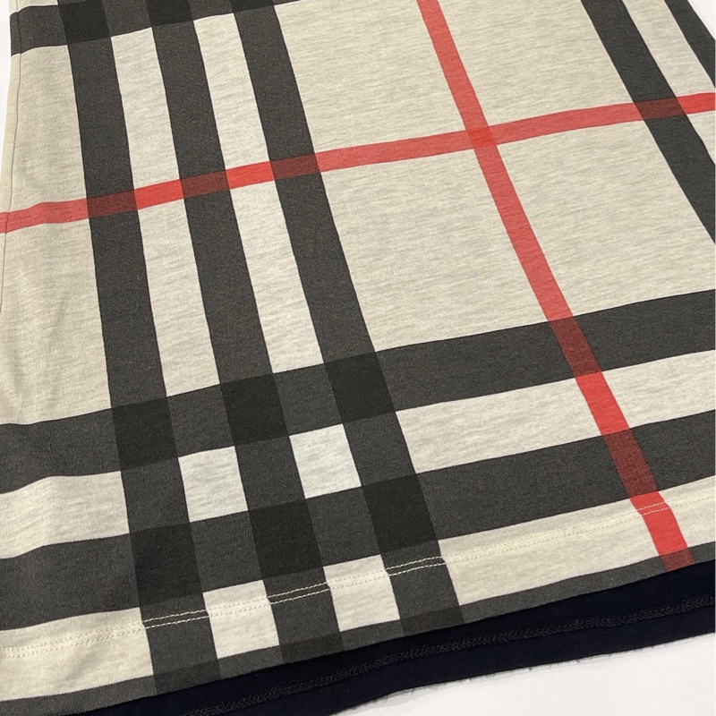 Burberry  倫敦  雙面穿格紋莫代爾棉長版上衣-6