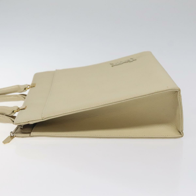 【日本直送】SAINT LAURENT 手提包 皮革 金色 米色 正品 gh097-3