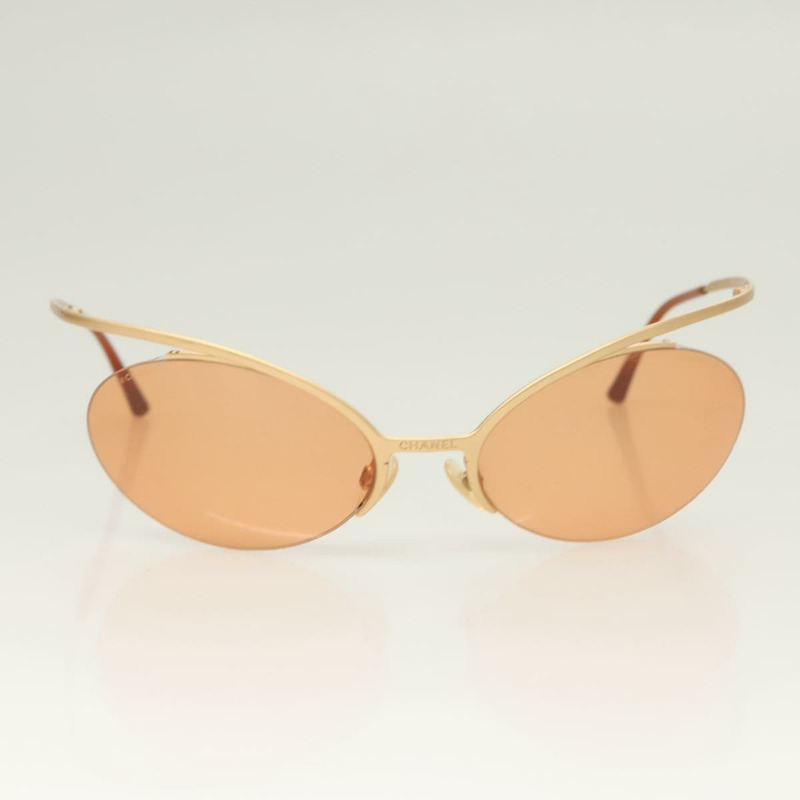 【日本直送】香奈兒太陽眼鏡金屬橙色 CC 正品 SW927-1