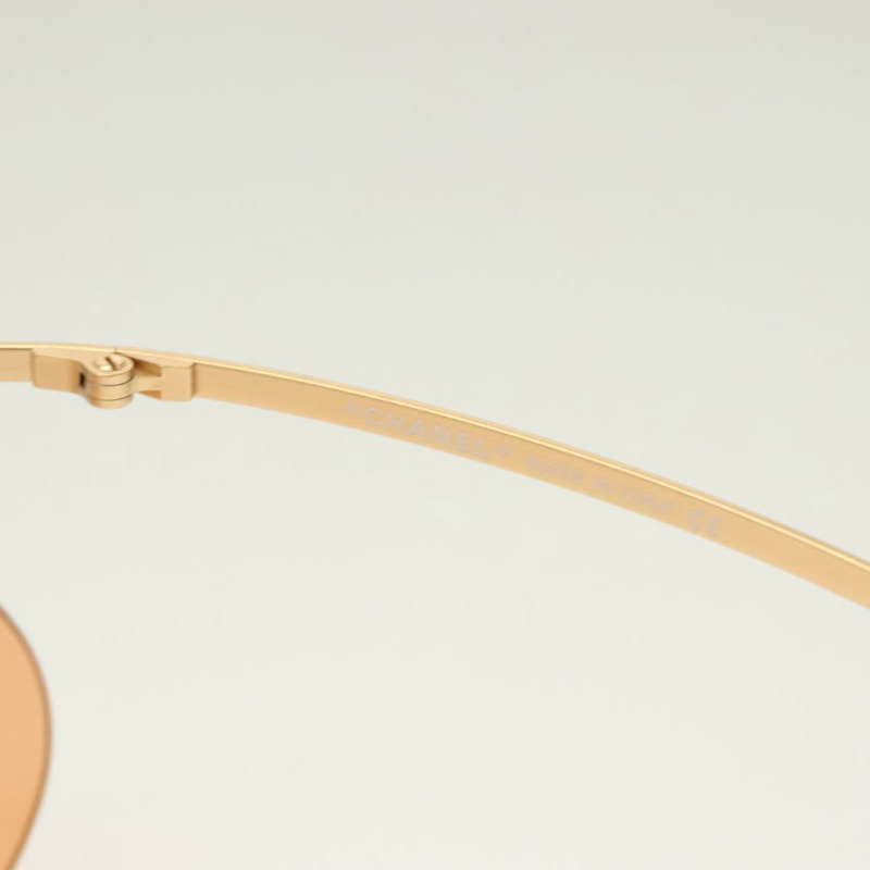 【日本直送】香奈兒太陽眼鏡金屬橙色 CC 正品 SW927-7