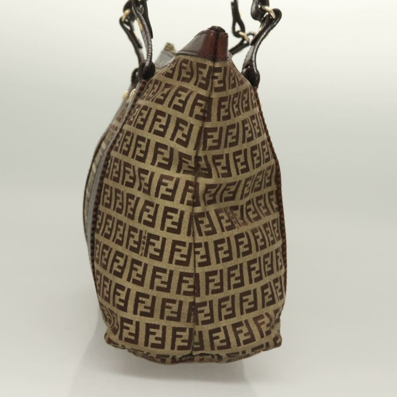 【日本直送】FENDI Zucchino 帆布托特包 棕金色 正品 SW1006-2