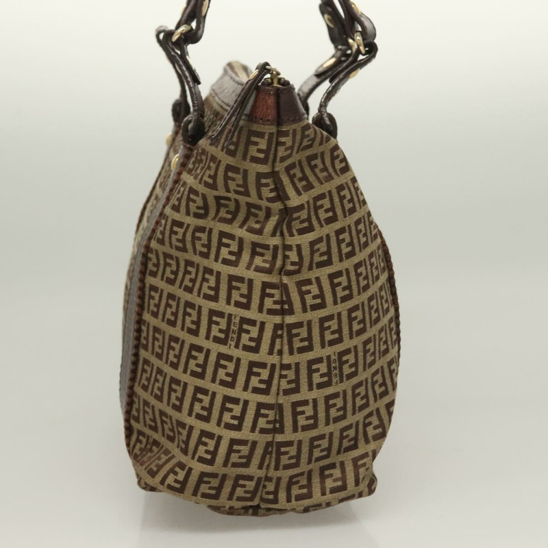 【日本直送】FENDI Zucchino 帆布托特包 棕金色 正品 SW1006-3