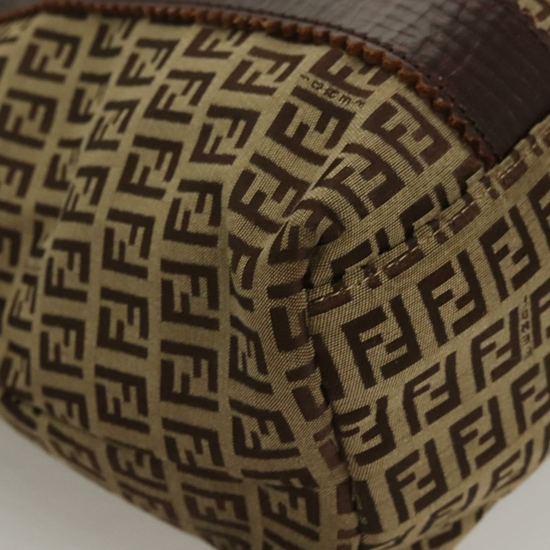 【日本直送】FENDI Zucchino 帆布托特包 棕金色 正品 SW1006-8