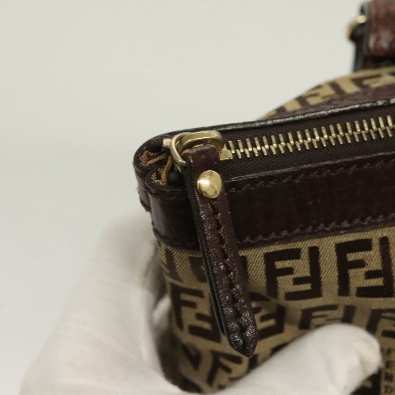 【日本直送】FENDI Zucchino 帆布托特包 棕金色 正品 SW1006-9