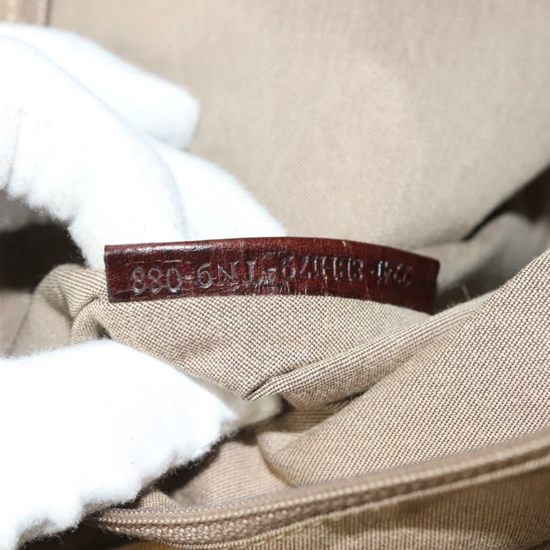 【日本直送】FENDI Zucchino 帆布托特包 棕金色 正品 SW1006-11