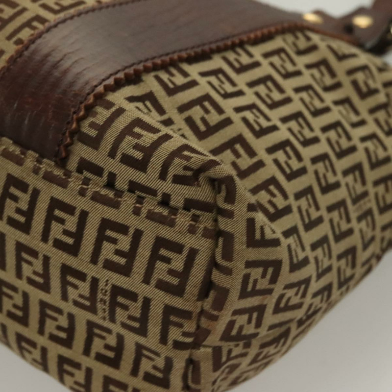 【日本直送】FENDI Zucchino 帆布托特包 棕金色 正品 SW1006-13
