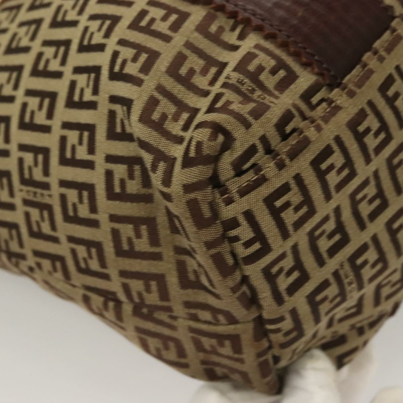 【日本直送】FENDI Zucchino 帆布托特包 棕金色 正品 SW1006-14