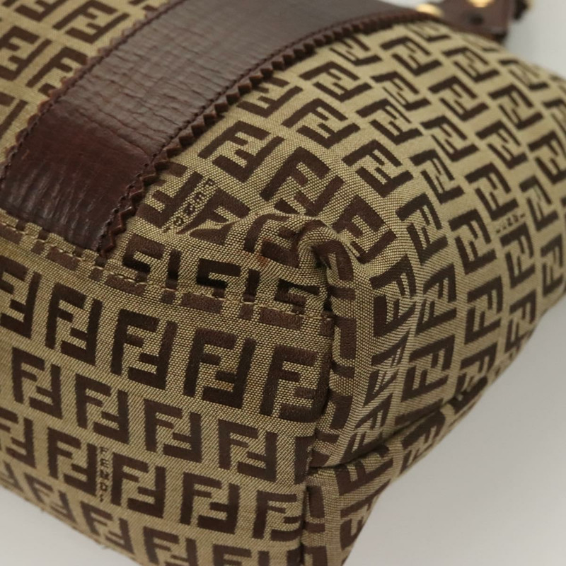 【日本直送】FENDI Zucchino 帆布托特包 棕金色 正品 SW1006-15