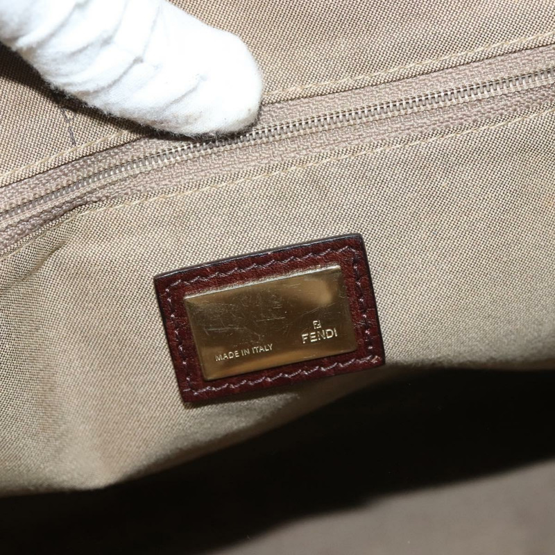 【日本直送】FENDI Zucchino 帆布托特包 棕金色 正品 SW1006-16