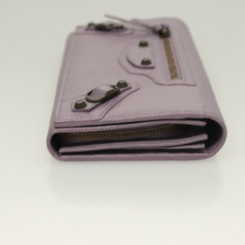 【日本直送】BALENCIAGA 經典款長拉鍊皮夾，紫色皮革，貨號 253038，正品 SW1026M-2