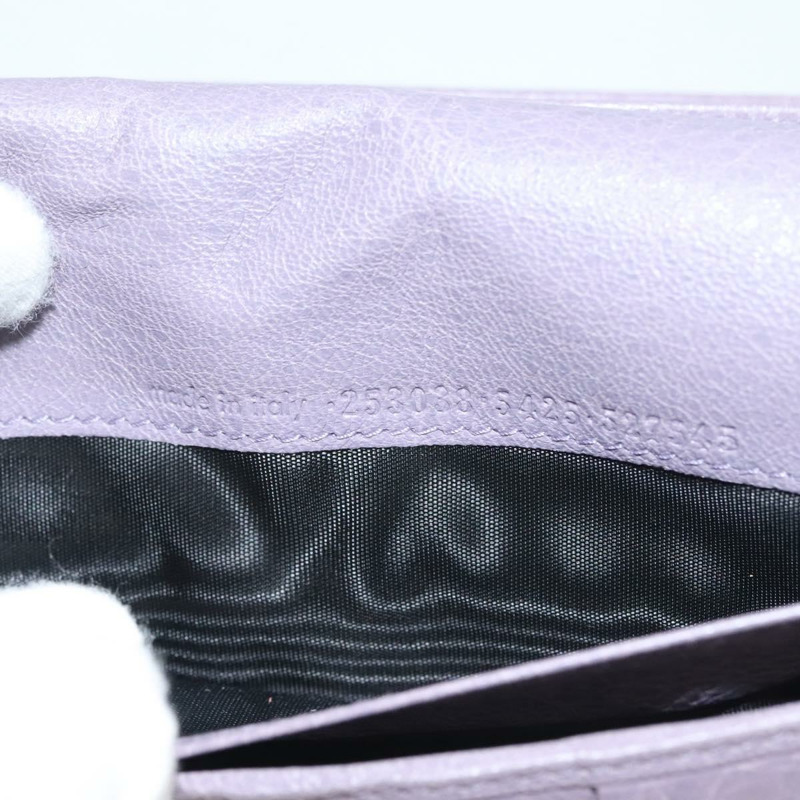 【日本直送】BALENCIAGA 經典款長拉鍊皮夾，紫色皮革，貨號 253038，正品 SW1026M-10