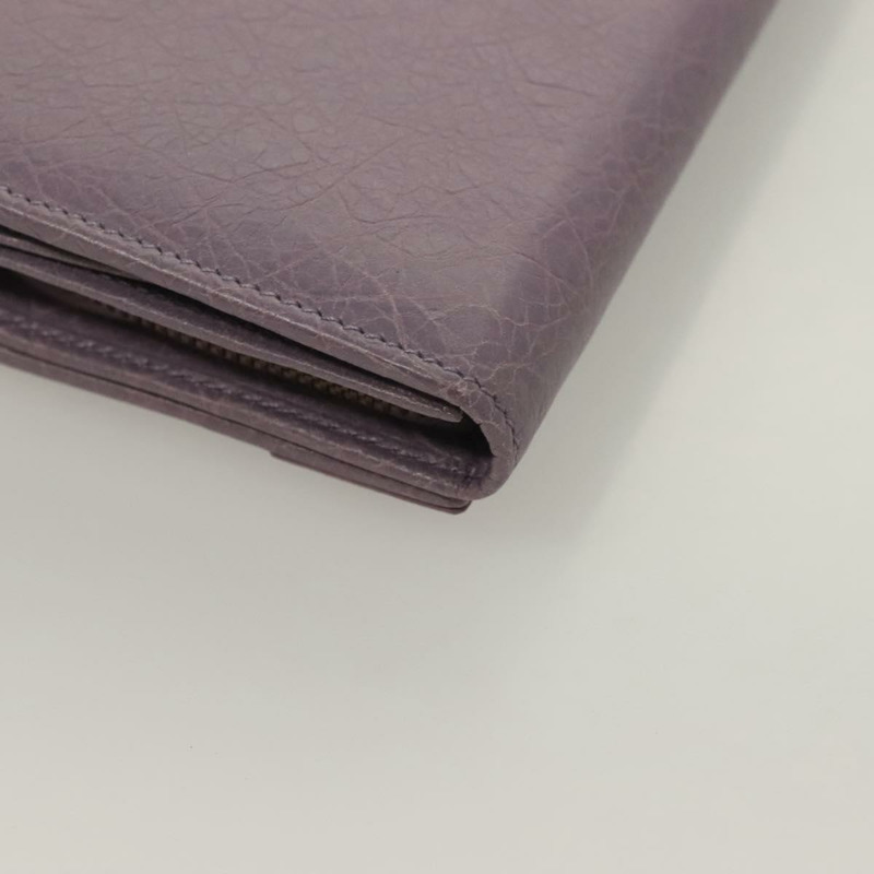 【日本直送】BALENCIAGA 經典款長拉鍊皮夾，紫色皮革，貨號 253038，正品 SW1026M-14