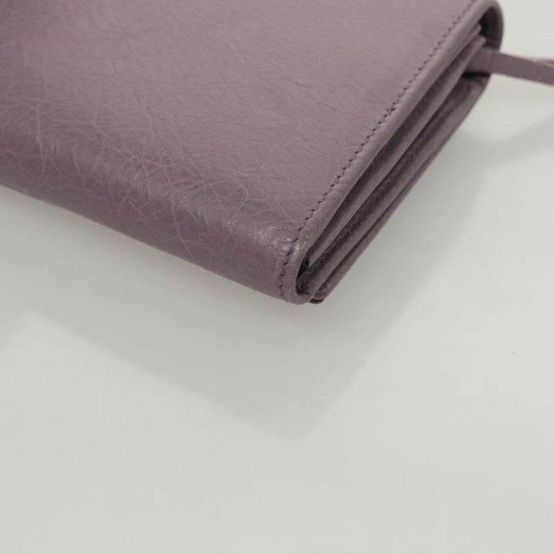 【日本直送】BALENCIAGA 經典款長拉鍊皮夾，紫色皮革，貨號 253038，正品 SW1026M-15