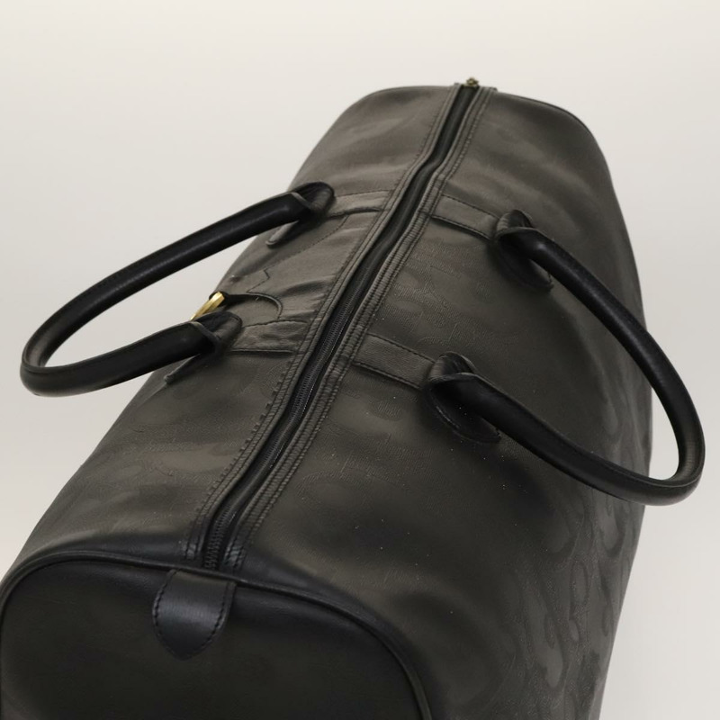 【日本直送】Christian Dior Trotter 帆布波士頓包 黑金 正品 SW984-5