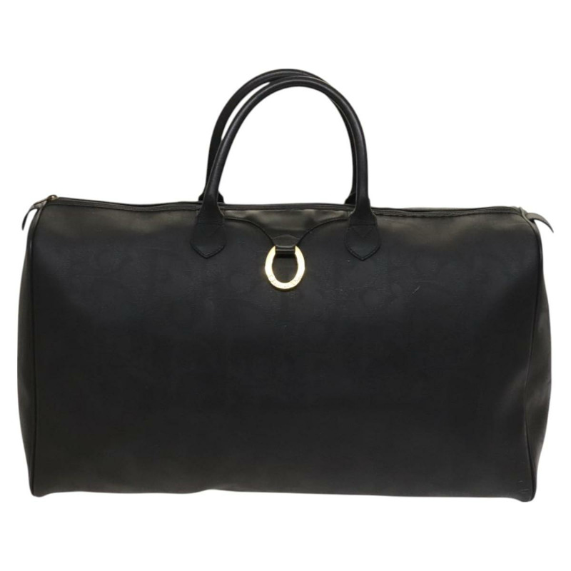 【日本直送】Christian Dior Trotter 帆布波士頓包 黑金 正品 SW984-12