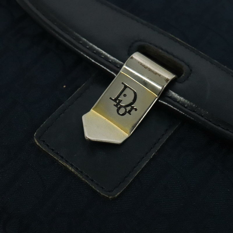 【日本直送】Christian Dior Trotter 帆布單肩包 海軍藍金色 正品 gh485-16