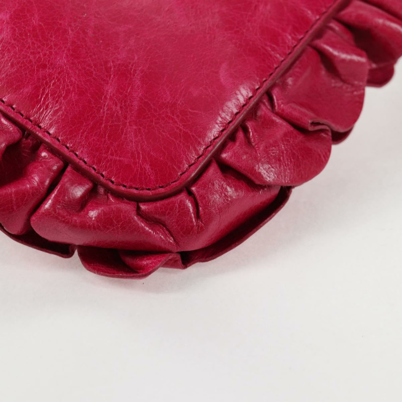 【日本直送】Miu Miu 單肩包 皮革 粉紅金 正品 sw1117-15